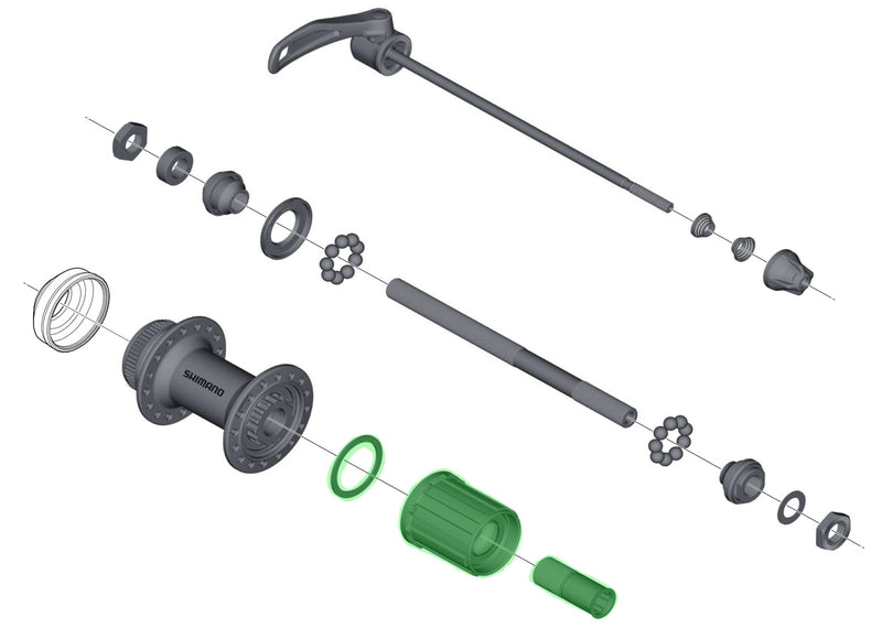 Load image into Gallery viewer, Shimano freehub body for fh-m4050 complete
