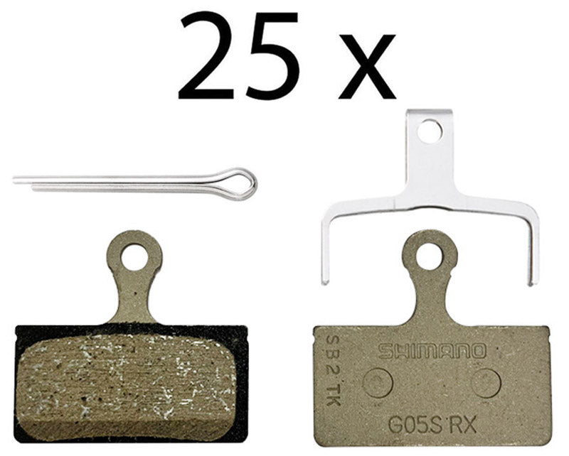 Load image into Gallery viewer, Shimano g05s-rx resin disc brake pads (25 workshop pack)
