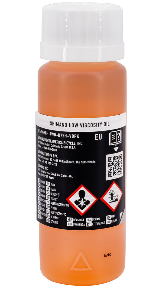 Shimano mineral oil for disc brake with low viscosity
