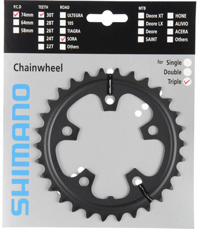 Load image into Gallery viewer, Shimano blad 9v 50t sora triple zwart fc-3503
