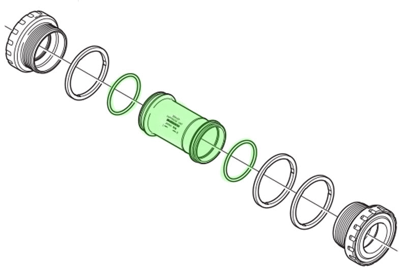 Load image into Gallery viewer, Shimano xtr xt bottom bracket shell
