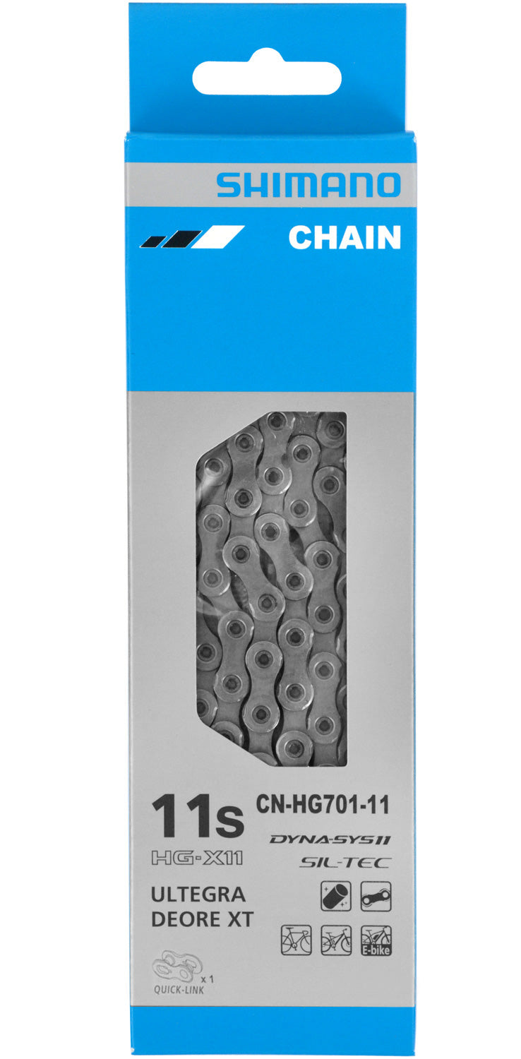 Load image into Gallery viewer, Shimano cn-hg701 11-speed chain with quick-link
