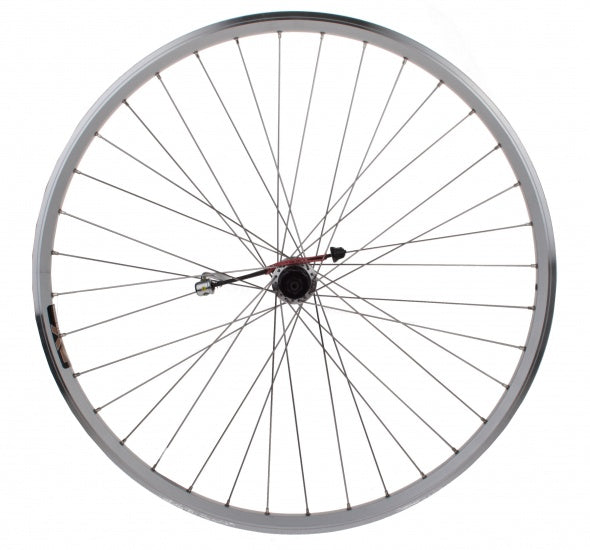 Load image into Gallery viewer, Shimano achterwiel 28-15 8-13 8 622 shim. 8v velg alu zilver
