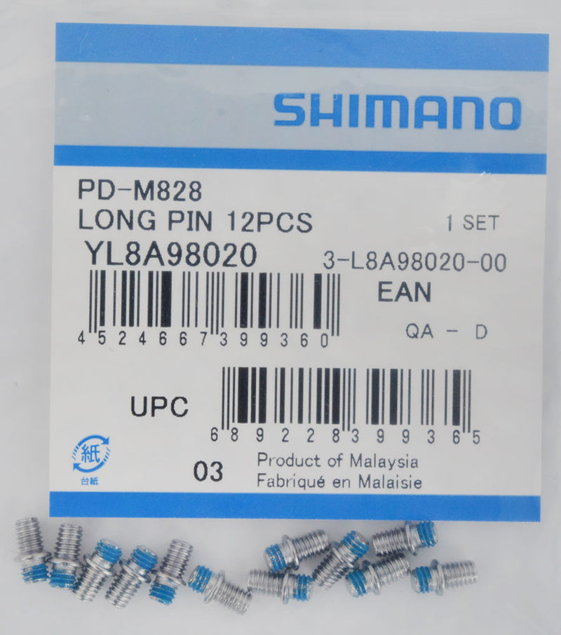 Load image into Gallery viewer, Shimano replacement pins for pd-m828 m8040 long (12 pieces)
