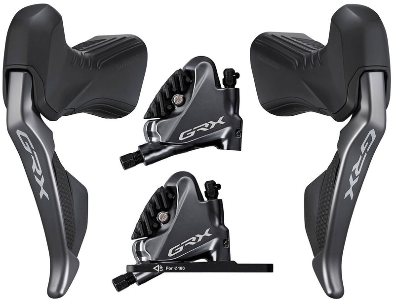 Load image into Gallery viewer, Shimano grx di2 st-rx815+br-rx810 2x11-speed disc brake set
