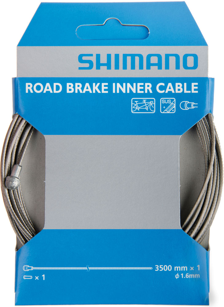 Load image into Gallery viewer, Shimano road tandem stainless steel sus brake inner cable 1.6mm x 3500mm
