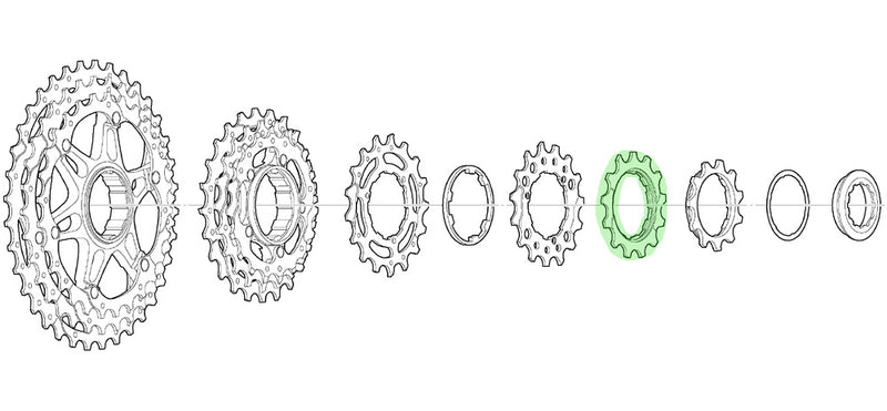 Load image into Gallery viewer, Shimano sprocket 12t for cs-m771-10 bl
