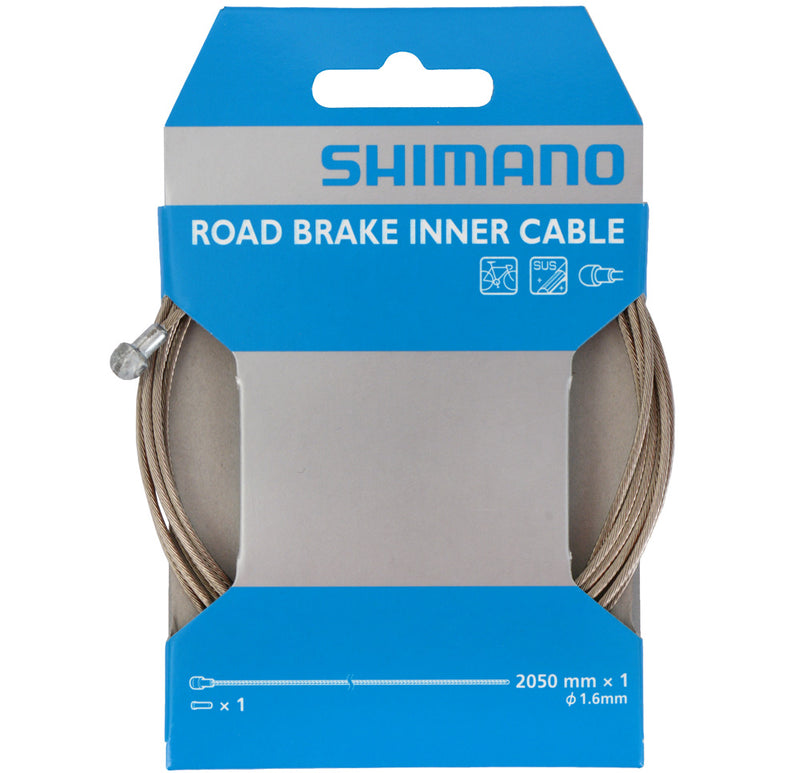 Load image into Gallery viewer, Shimano road stainless steel sus brake inner cable 1.6mm x 2050mm

