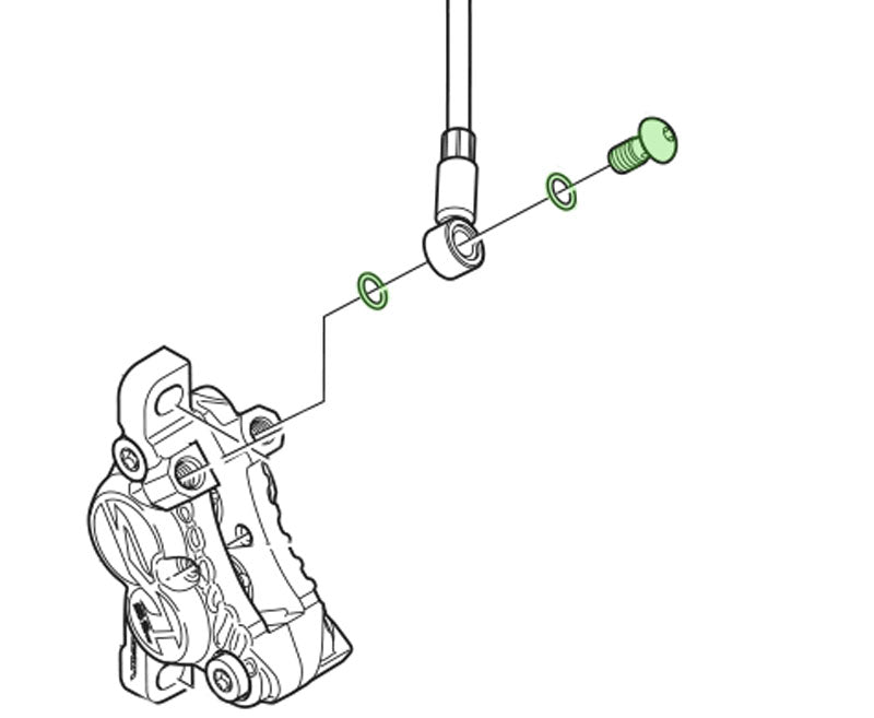 Load image into Gallery viewer, Shimano schijfremboutje banjo sm-bh60 y8h098010
