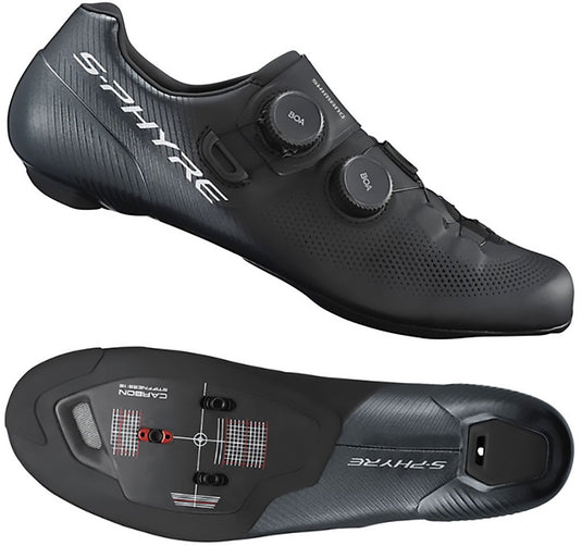 Shimano sh-rc903 s-phyre black - road bike shoes wide
