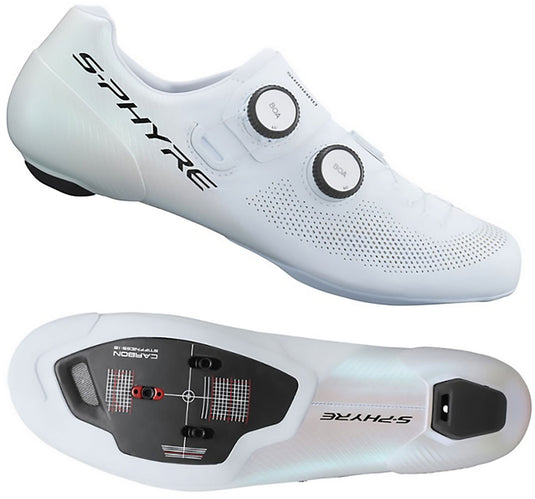 Shimano sh-rc903 s-phyre white - road bike shoes wide