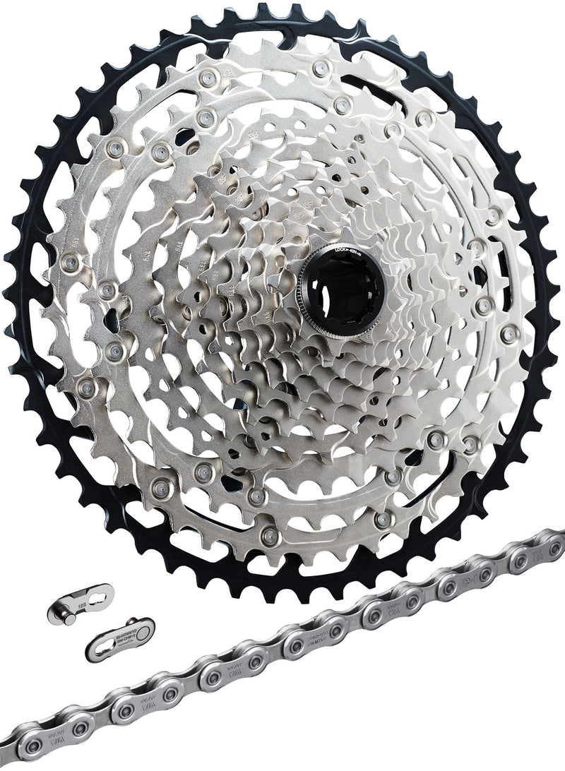 Load image into Gallery viewer, Shimano slx cn-m7100+cs-m7100 12-speed wear and tear set | 10-45t
