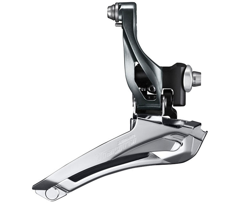 Load image into Gallery viewer, Shimano voorderailleur 2 x 10-speed tiagra fd-4700 down pull - aanlas 61-66° - 46-53t - zwart zilver
