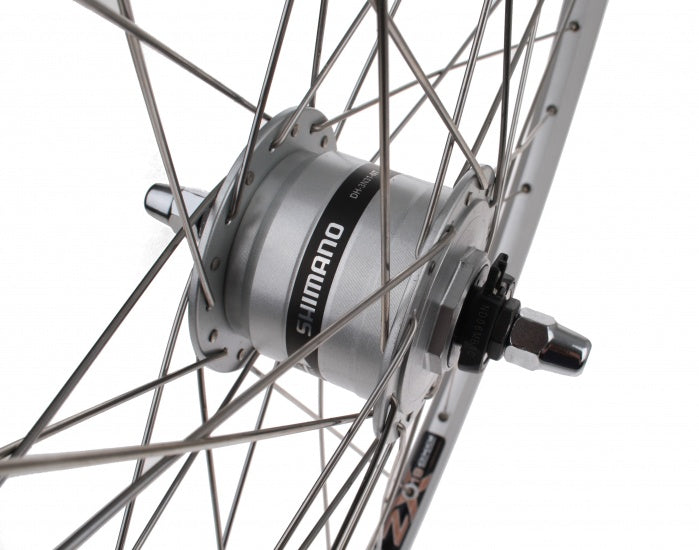 Load image into Gallery viewer, Shimano Voorwiel 28 x 1 5 8 x 1 3 8 (35 37-622) Naafdynamo Alu
