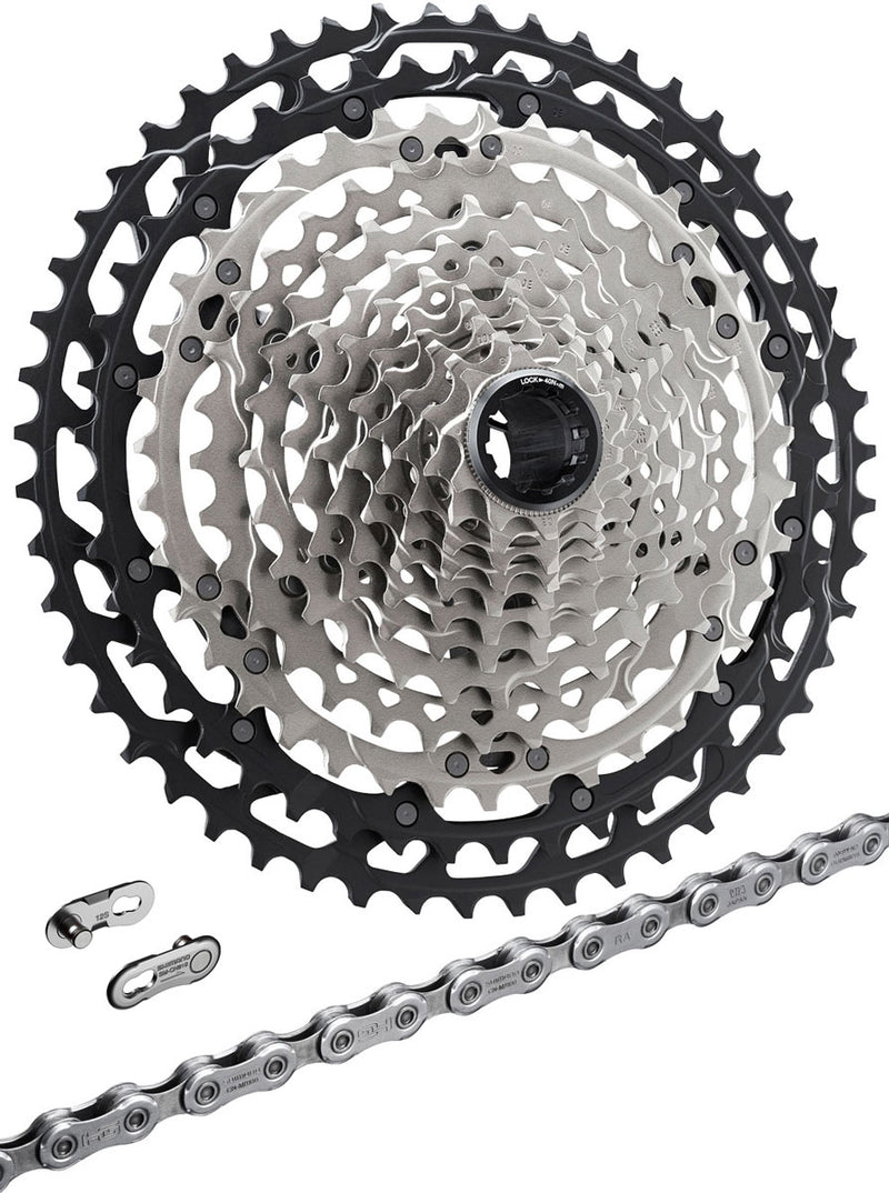 Load image into Gallery viewer, Shimano xt cn-m8100+cs-m8100 12-speed wear and tear set | 10-45t
