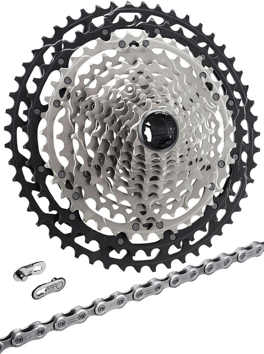 Shimano xt cn-m8100+cs-m8100 12-speed wear and tear set | 10-45t