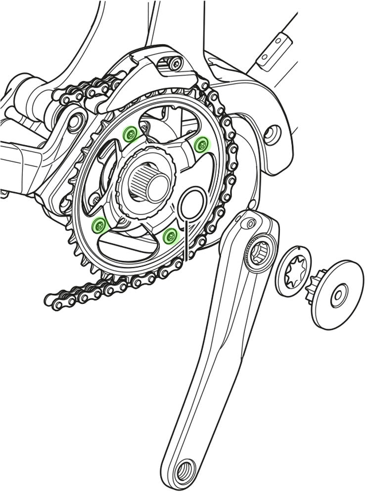 Load image into Gallery viewer, Shimano steps sm-cre80 cre80-b cre80-12b gear fixing bolts
