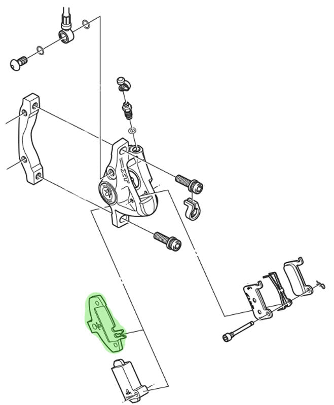 Load image into Gallery viewer, Shimano pad spacer for disc brakes
