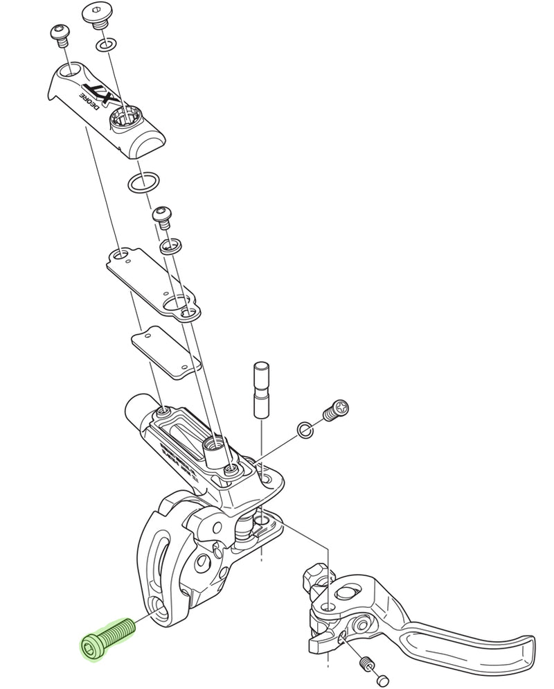 Load image into Gallery viewer, Shimano xt slx zee deore lx clamp bolt m5x18 for brake lever
