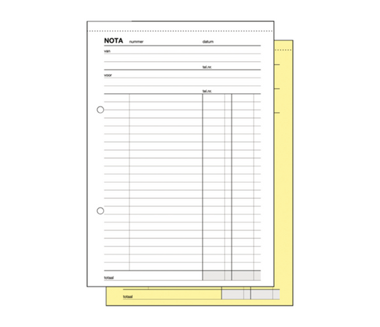 Kangaro nota copieboek 205x120 2x50 5st