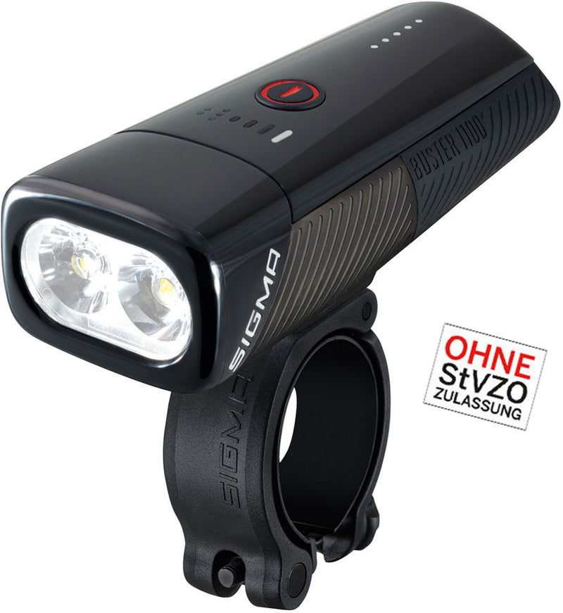 Load image into Gallery viewer, Sigma koplamp Buster 1100 LED schroefhouder -Li-ion accu USB
