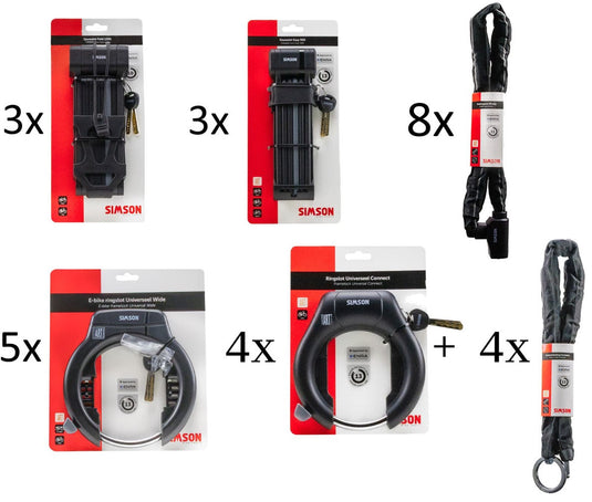 Simson actiepakket sloten - 27 delig