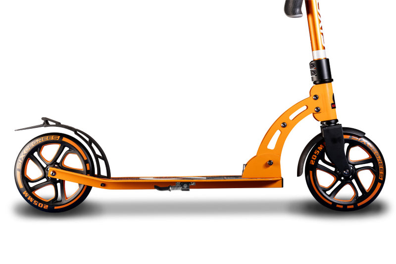 Load image into Gallery viewer, Six degrees 2-wiel Step Opvouwbaar Voetrem Oranje Zwart
