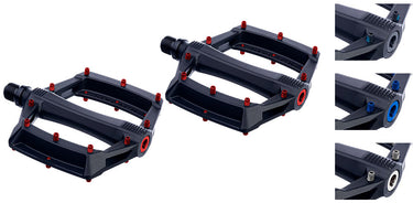 Sixpack racing menace comp pedals | stealth silver