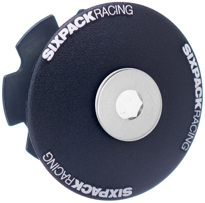 Load image into Gallery viewer, Sixpack racing menace ahead cap 1 1 8 | stealth black
