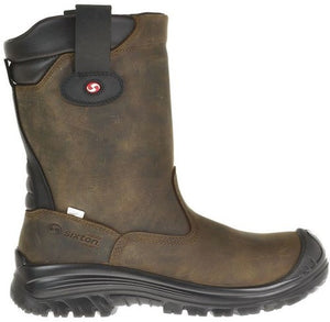 Sixton peak 81411-07 ranch laars hdry hoog s3 + kn gevoerd | bruin zwart | maat 41 - 00.091.126.41