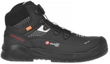 Sixton peak muscle boa hoog 43488-01 s3 | zwart grijs | maat 48 - 8053470577956