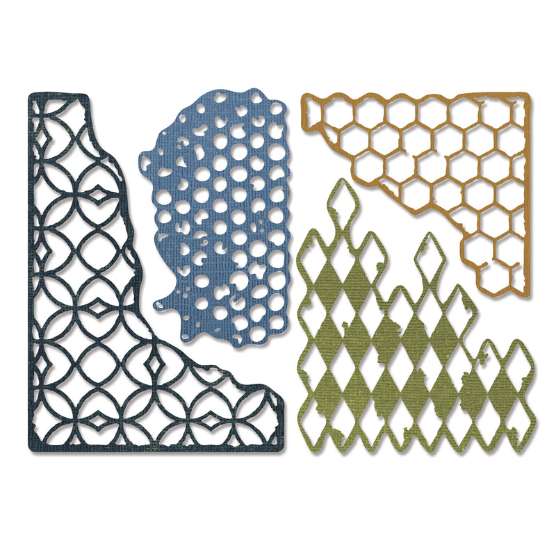 Load image into Gallery viewer, Sizzix • tim holtz thinlits die set mixed media 4pcs
