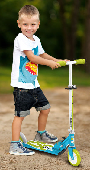 Load image into Gallery viewer, Skids control Vouwstep voetrem junior lichtblauw
