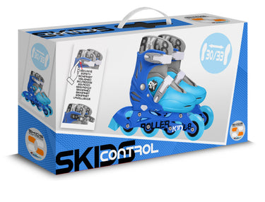 inline skates verstelbaar lichtblauw maat 30-33