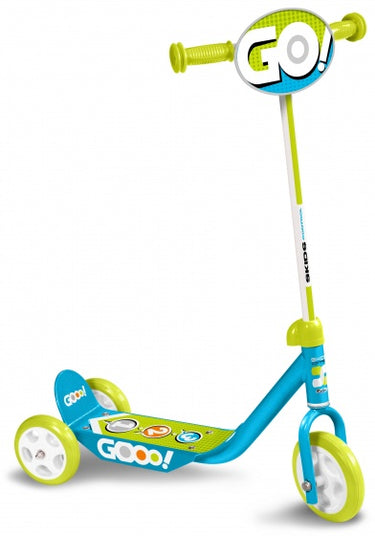 Skids control Gooo! 3-wiel Kinderstep Vrijloop Blauw Groen
