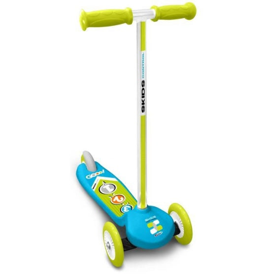 Load image into Gallery viewer, Skids control 3-wiel Kinderstep Voetrem Blauw Groen
