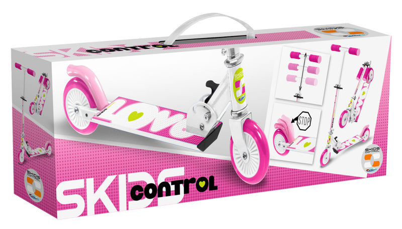 Load image into Gallery viewer, Skids control Vouwstep Love voetrem meisjes roze
