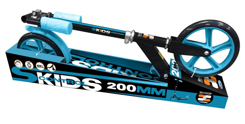 Load image into Gallery viewer, Skids control Vouwstep 200mm voetrem junior zwart blauw
