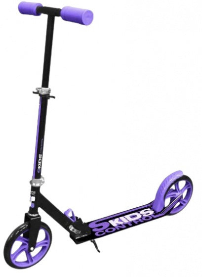 folding scooter 200mm Junior Footbrake Black/Purple