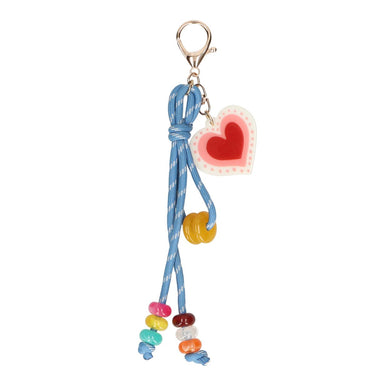 Jvdl bag charm blauw met hart