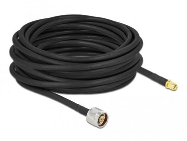 Delock antennekabel n stekker > sma stekker lmr cfd300 (zwart, 10 meter)