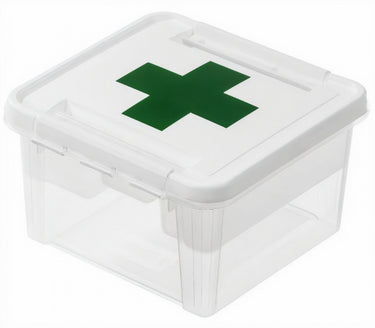 Smartstore Deco Opbergbox Eerstehulp 8 Liter 28 x 17 cm Wit