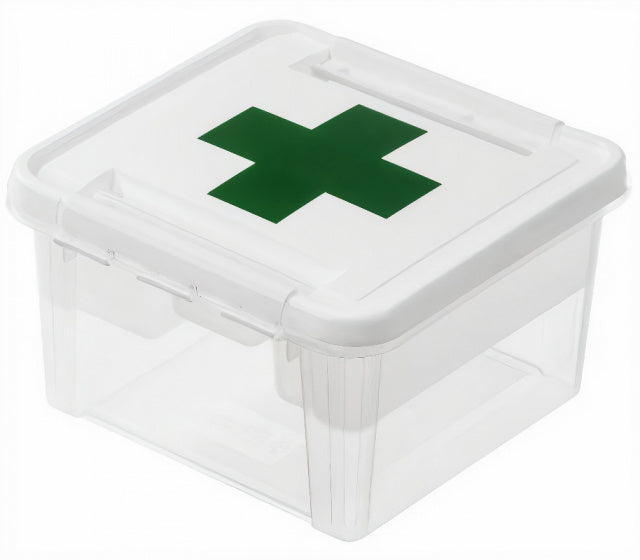Load image into Gallery viewer, Smartstore Deco Opbergbox Eerstehulp 8 Liter 28 x 17 cm Wit
