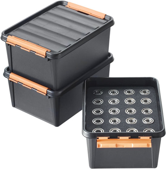 Load image into Gallery viewer, Smartstore 31 Opbergbox 32 Liter Polypropyleen Zwart
