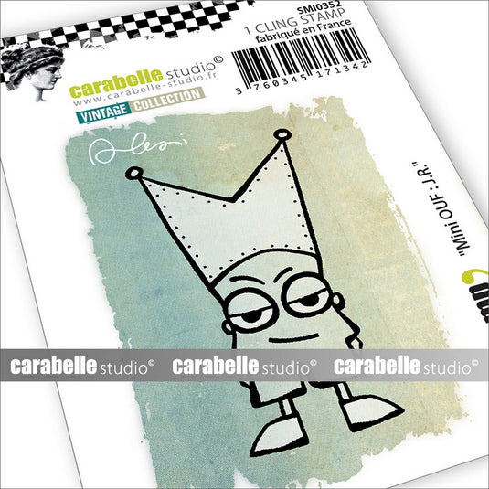 Carabelle studio • cling stempel mini mini ouf j.r.