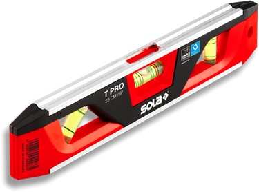 Sola t pro torpedo magneetwaterpas 23cm - 01430701 - tot 0.25 m - rood
