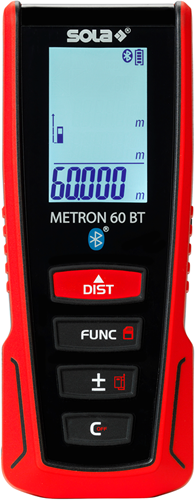 Sola laserafstandsmeter metron 60 bt 0,05-60m, nauwkeurigheid + -1,5mm - 71027101