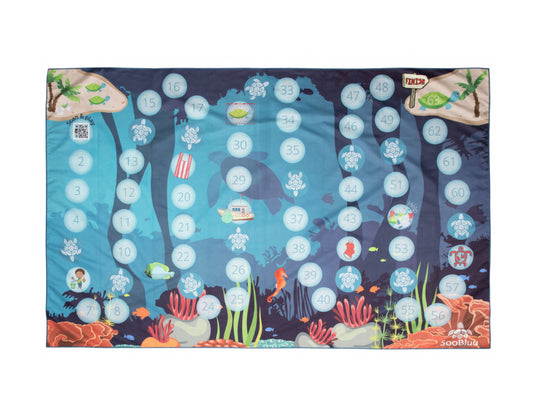 Soobluu strandlaken - game - 100x160cm