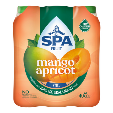 Spa fruit still mango apricot pet (6x 400ml)