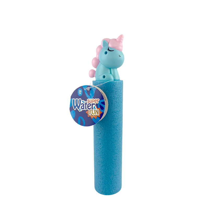 Afbeelding laden in galerijviewer, Splash waterspuiter unicorn blauw 26cm
